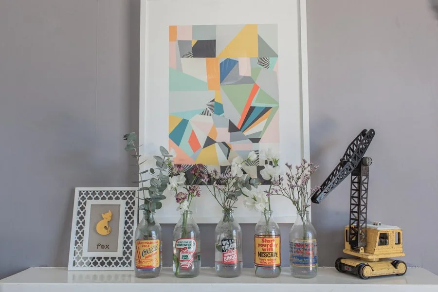 Carefully styled accessories adding warmth and personality to a staged home.