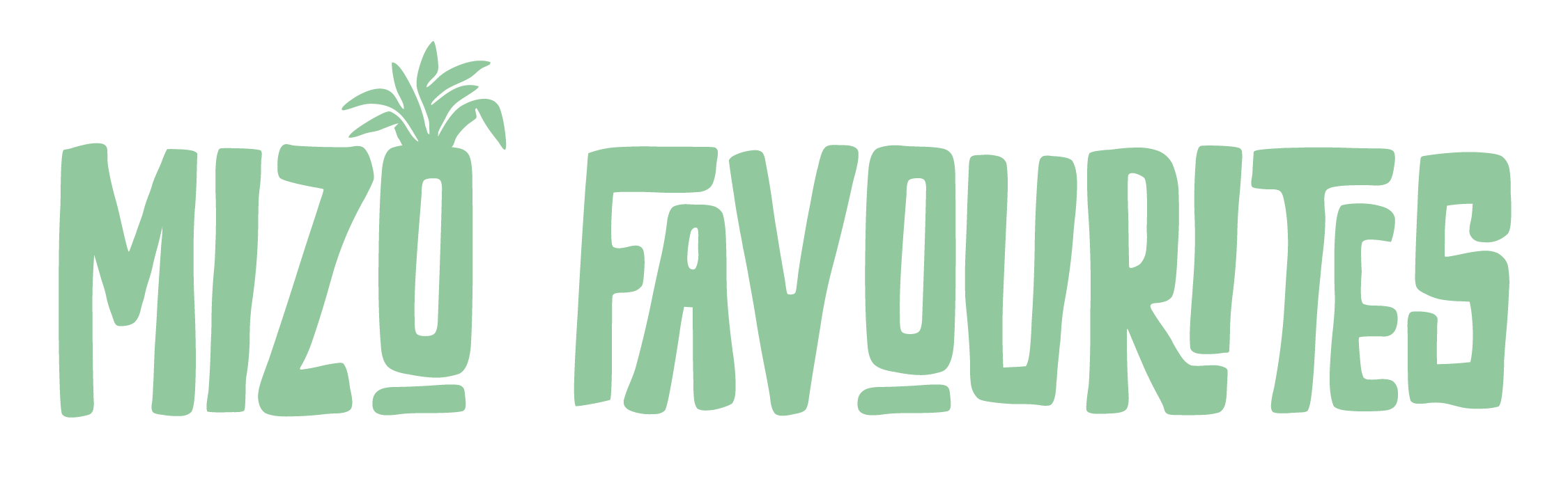 Text reading 'Miza Fruits' with a small green plant above the 'i' in 'Miza'.