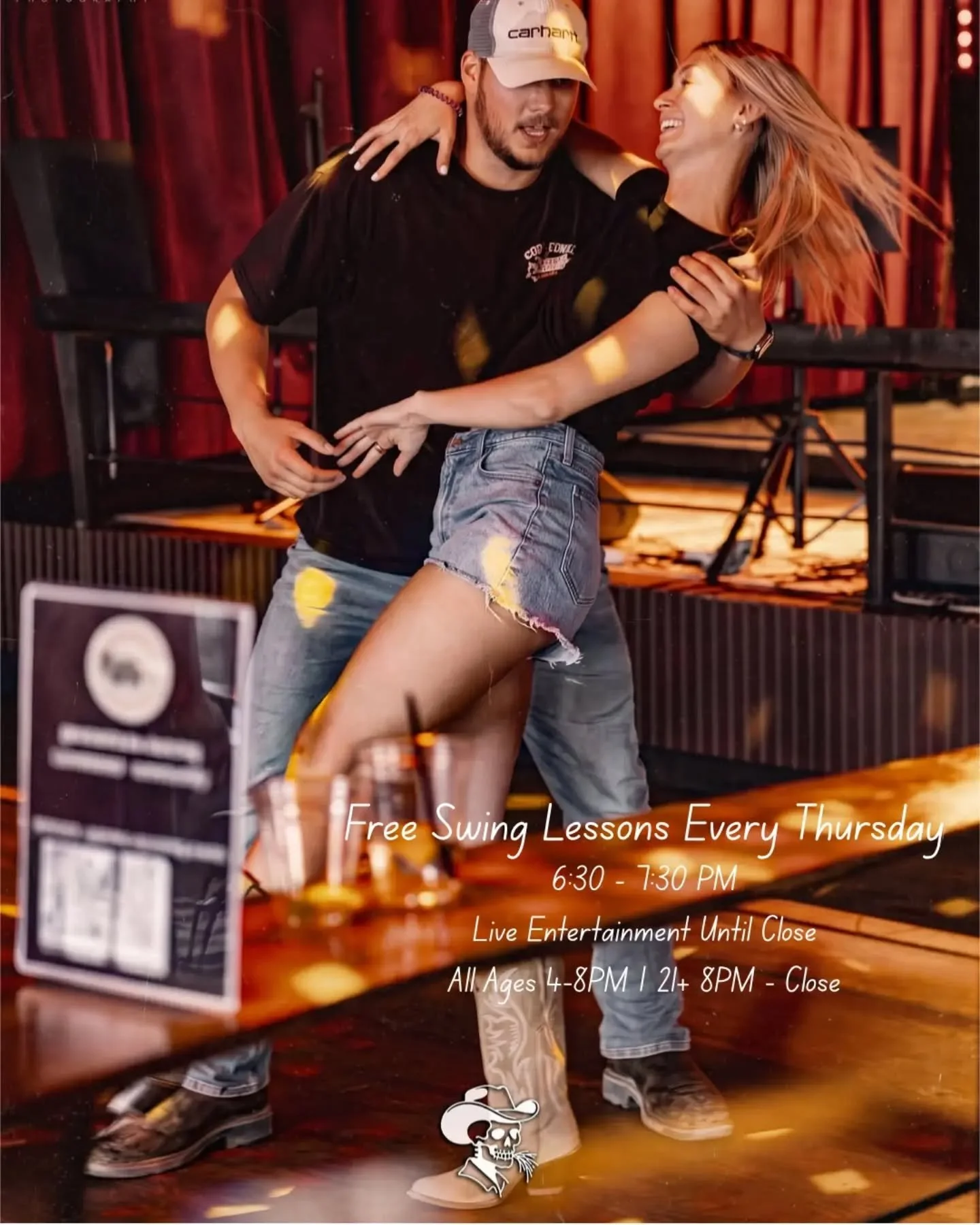 Join us every Thursday 6:30 - 7:30pm at @broken_bow_denver for FREE swing lessons!

Afterwards stick around for weekly live bands playing some of the best traditional country music the Front Range has to offer.

Snag a burger from @daltonscheeseburgs
