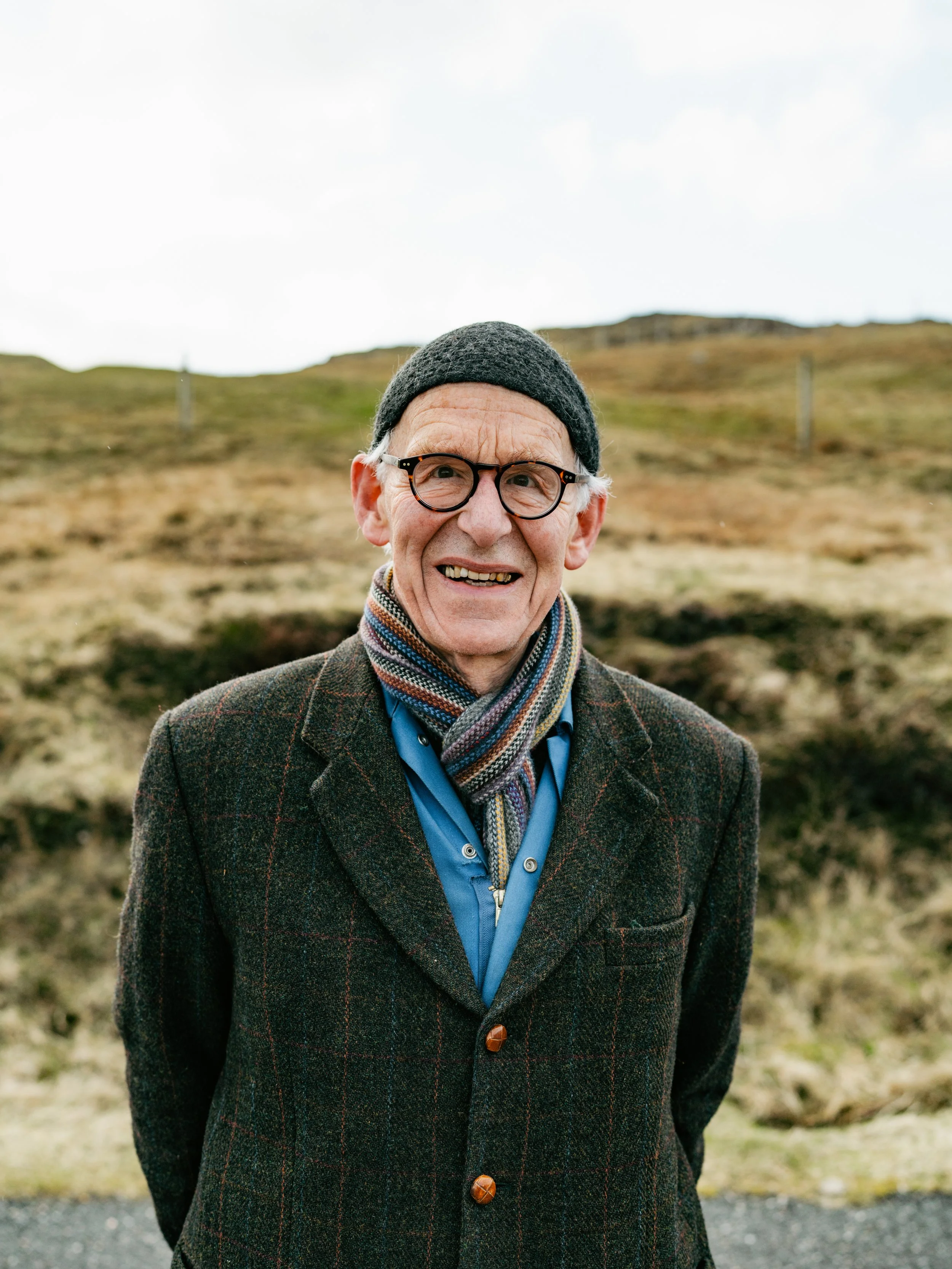 Old man portrait on Isle of Lewis