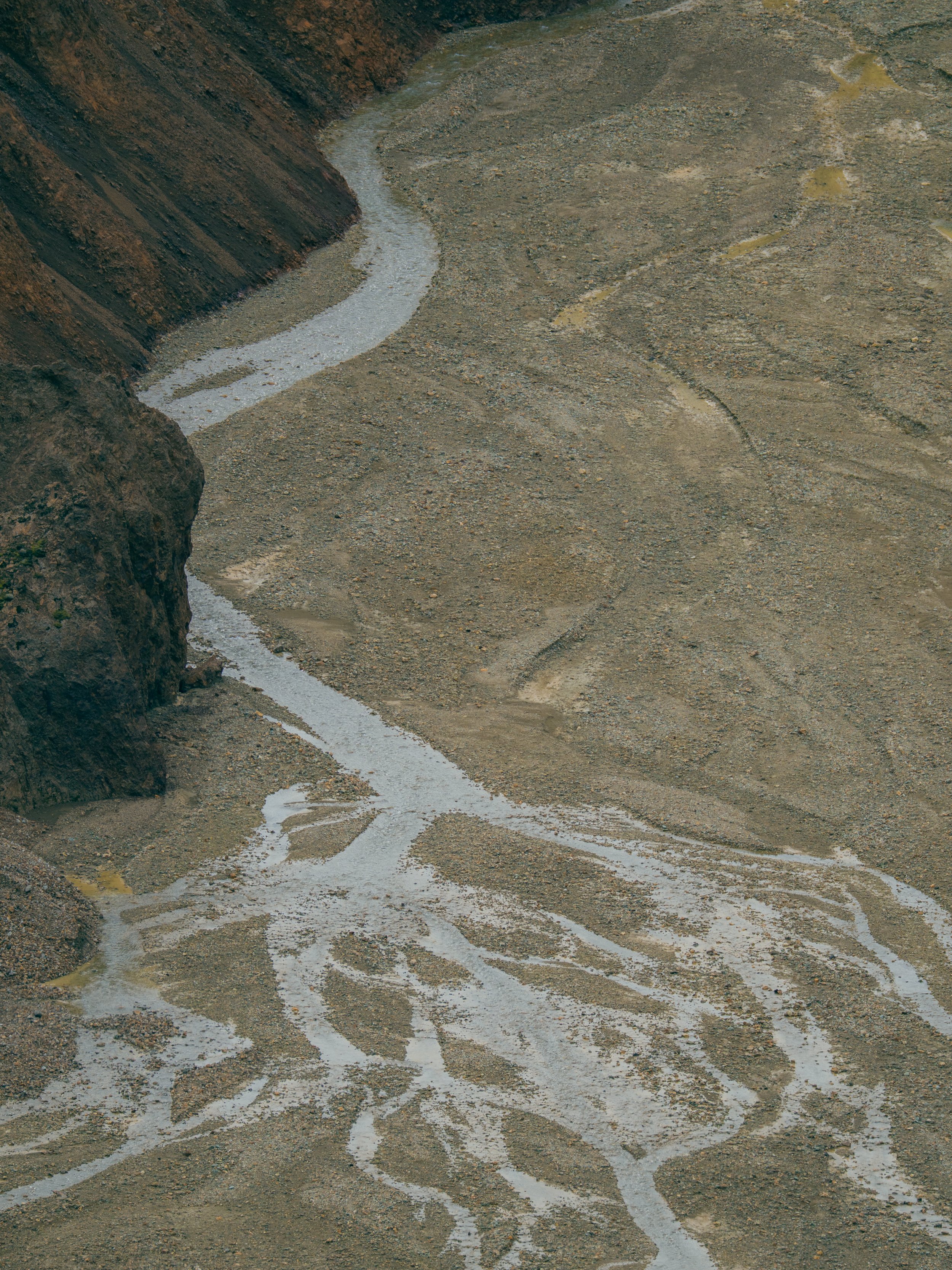 Glacial river in Iceland Highlands