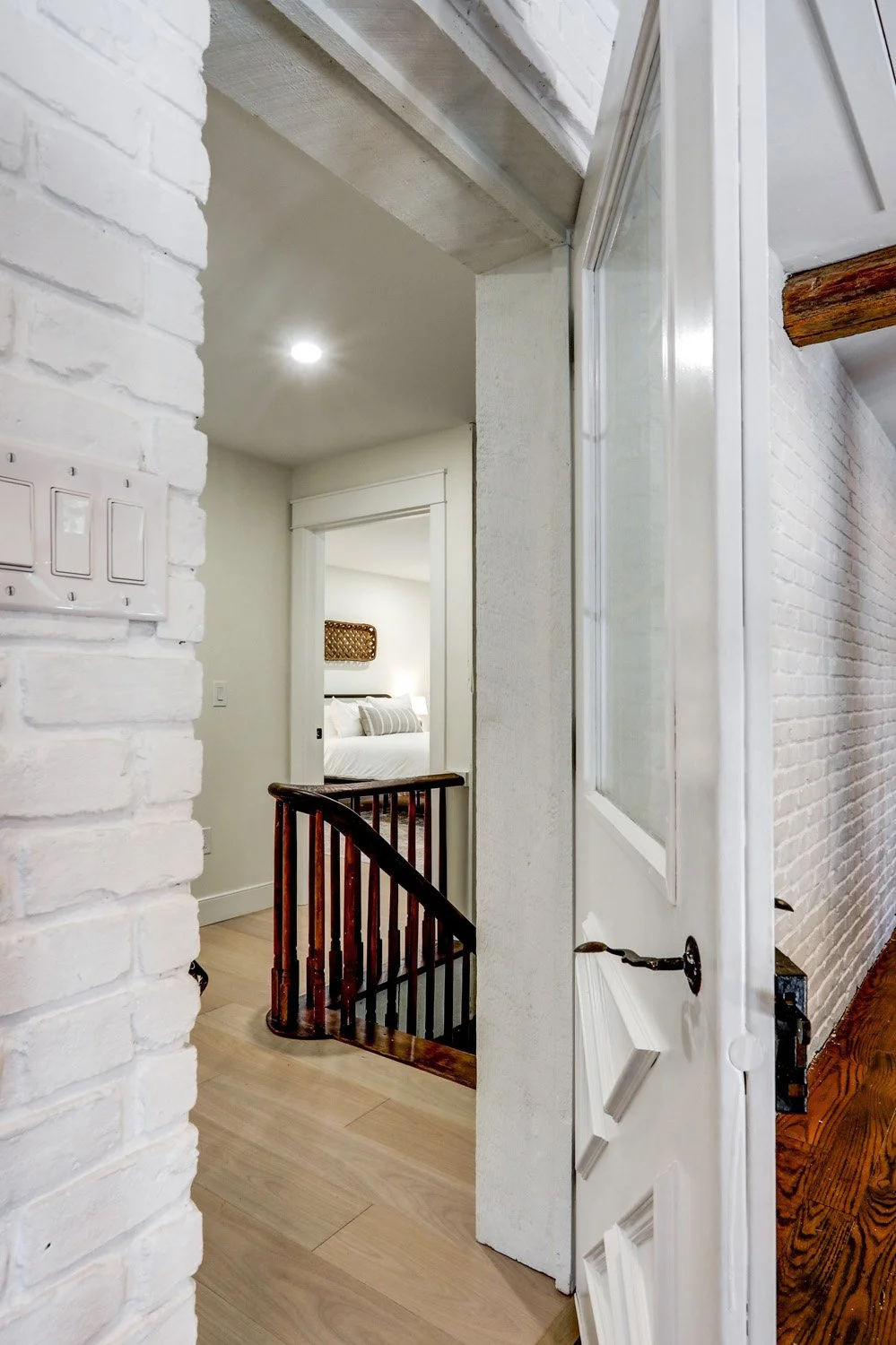 Door leading to second floor balcony overlooking the great room 