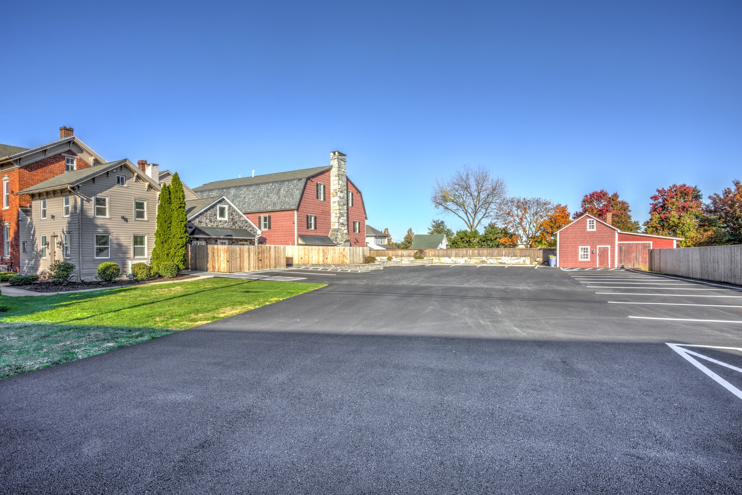 Parking lot accesscible to all guests of Legacy Manor