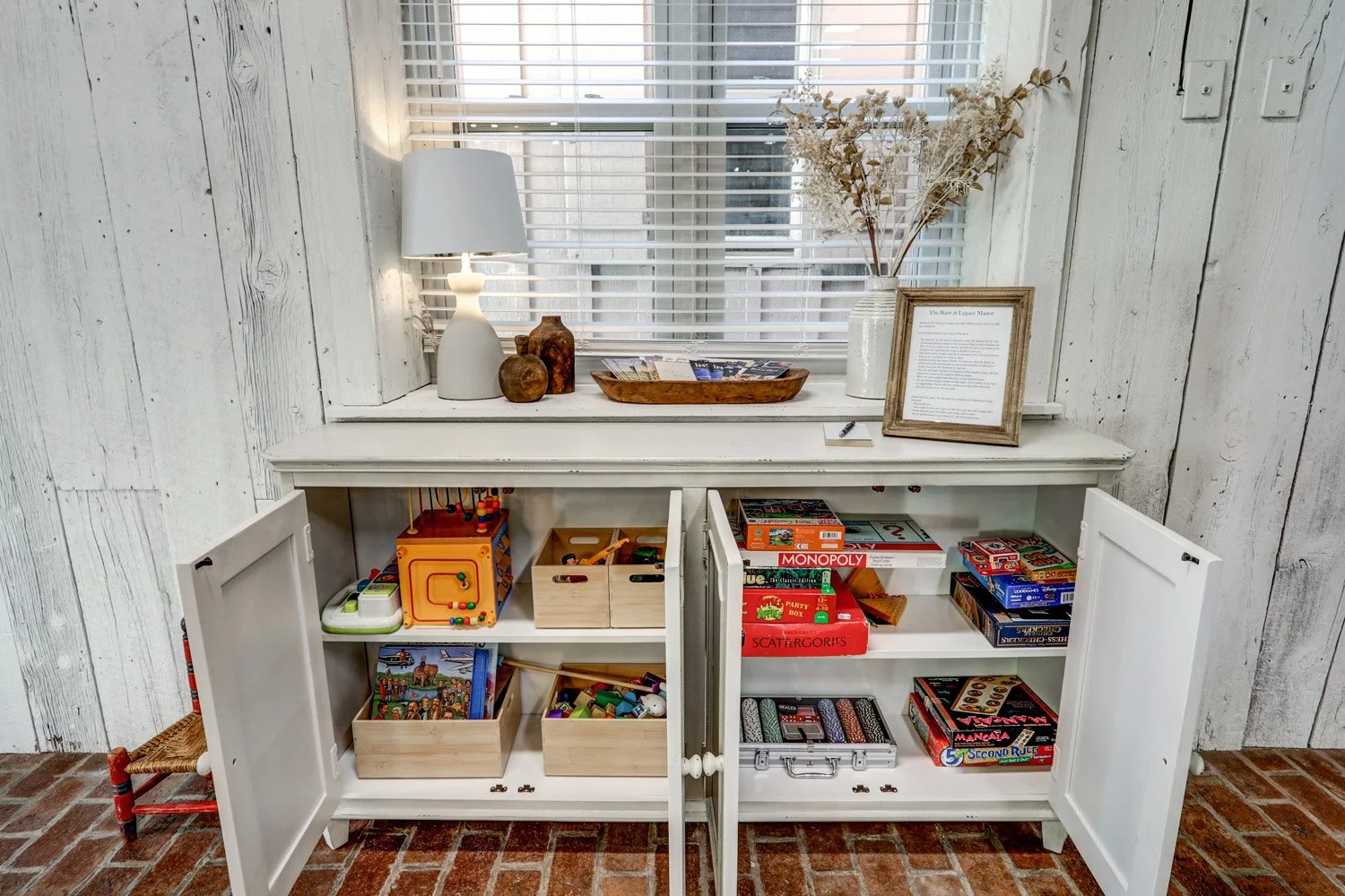 Games for adults and toys for kids. 