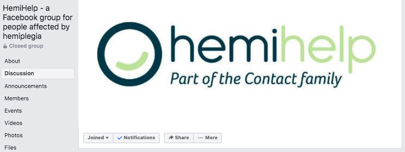 Moderating a Facebook-based peer support group. Training for Hemihelp staff and volunteers