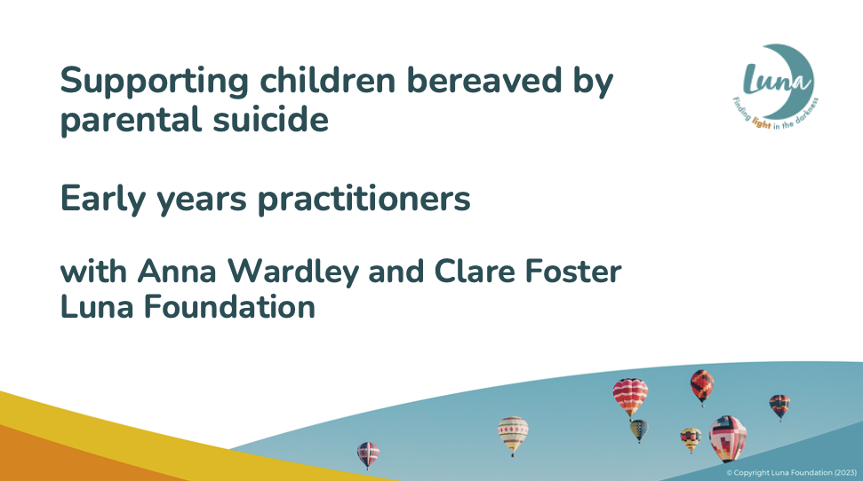 Children who are aged 2-5 when they lose a parent to suicide are most likely to go on to take their own life.