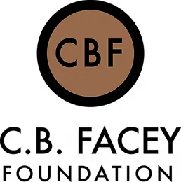 Logo with the letters CBF inside a brown circle against a black background.