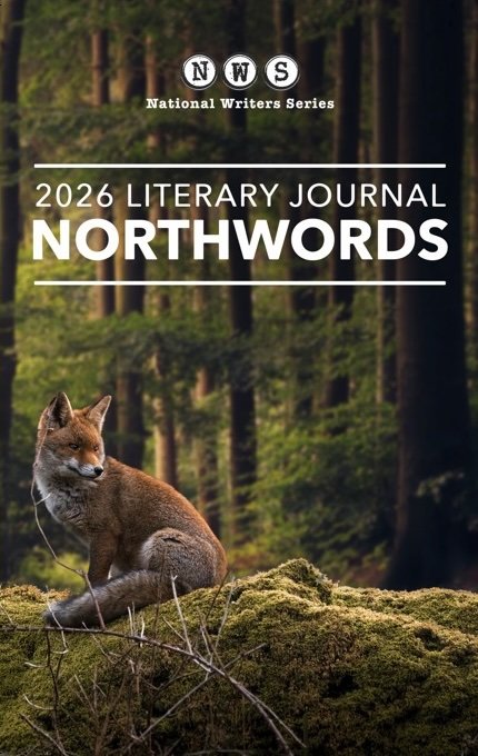 Cover of 2026 Literary Journal Northwords, a National Writers Series publication, featuring a fox in a forest setting.