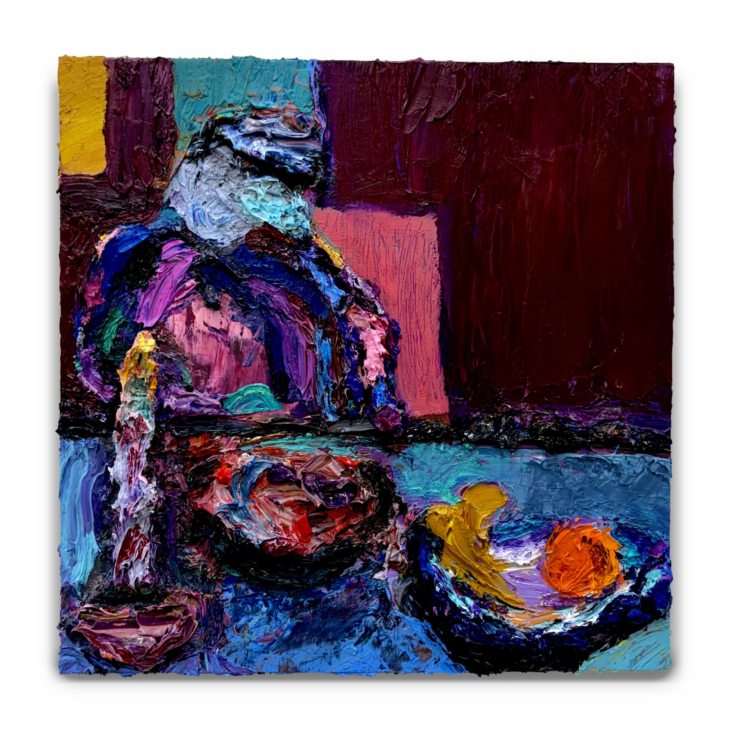 Psaros_Bonnard Blues,16x16, Oil, acrylic, collage on Panel_2026.jpg