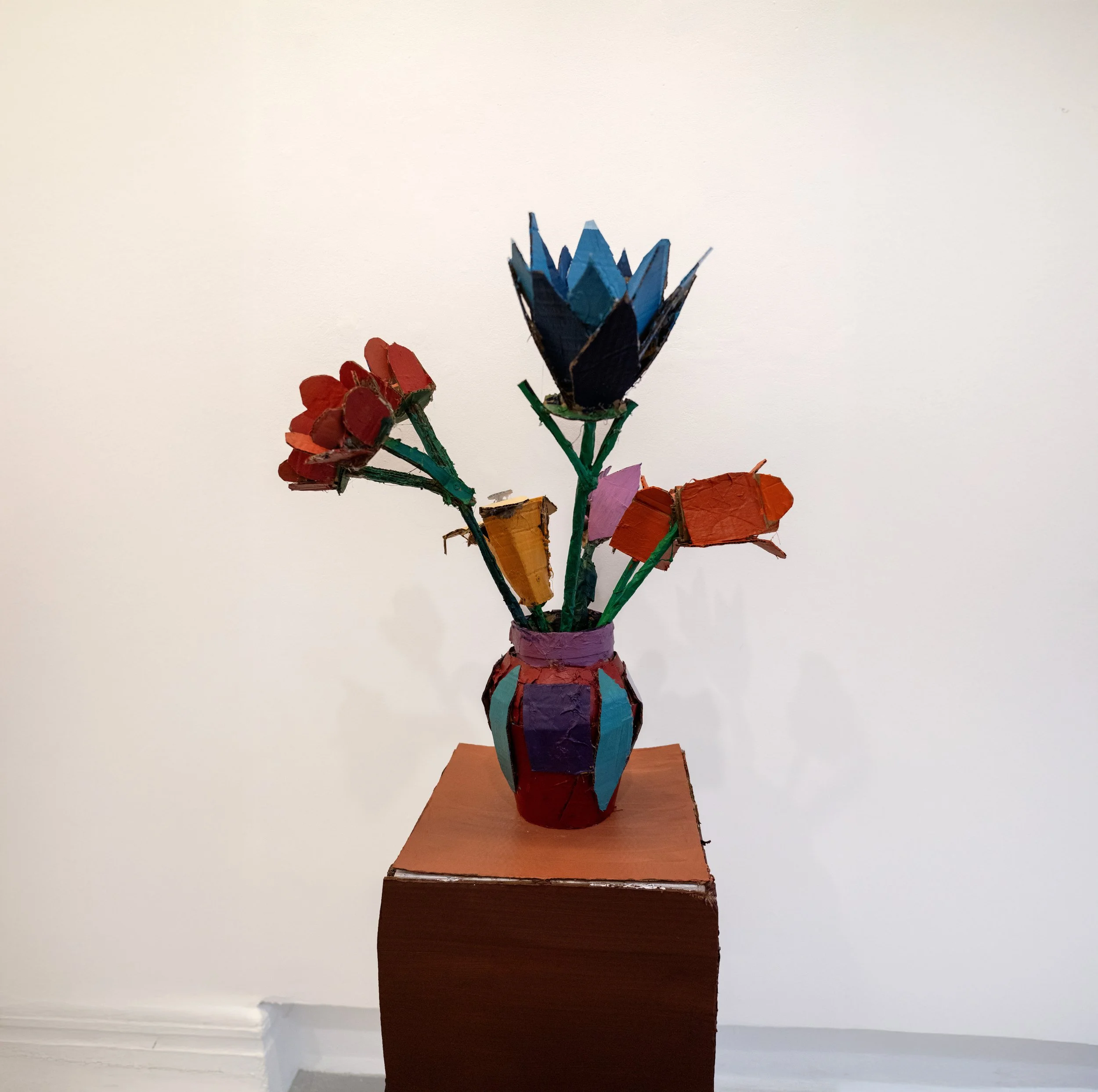 #4_Psaros_Floral Arrangemnet_Cardboard sculpture painted with acrylic_2026_22x14x10 copy.jpg