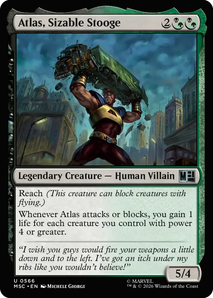 Atlas, Sizable Stooge