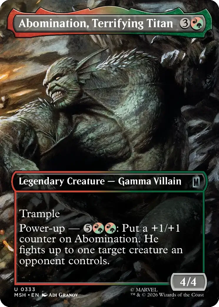 Abomination, Terrifying Titan