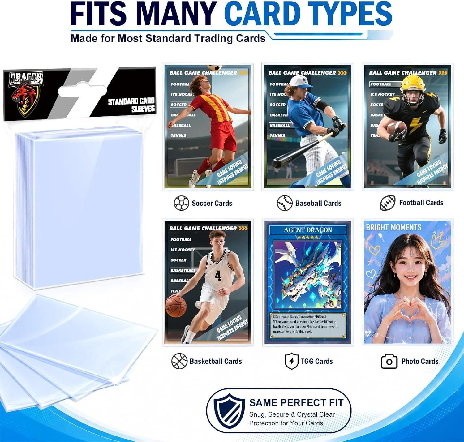 Clear Plastic Card Sleeve