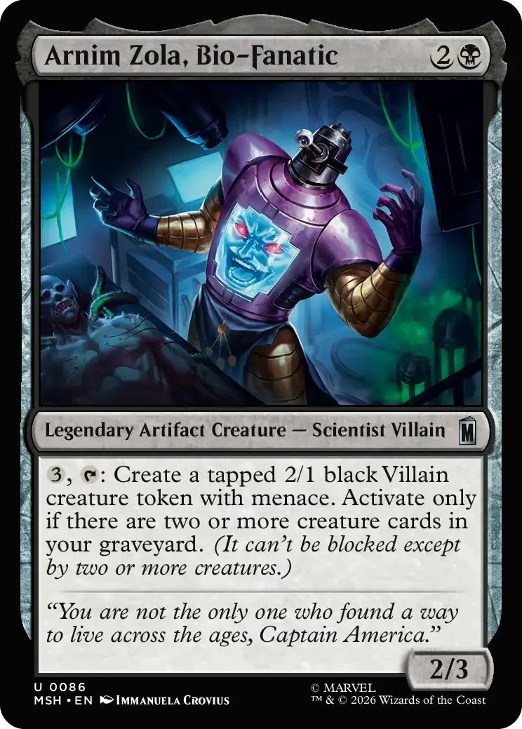 Arnim Zola, Bio-Fanatic