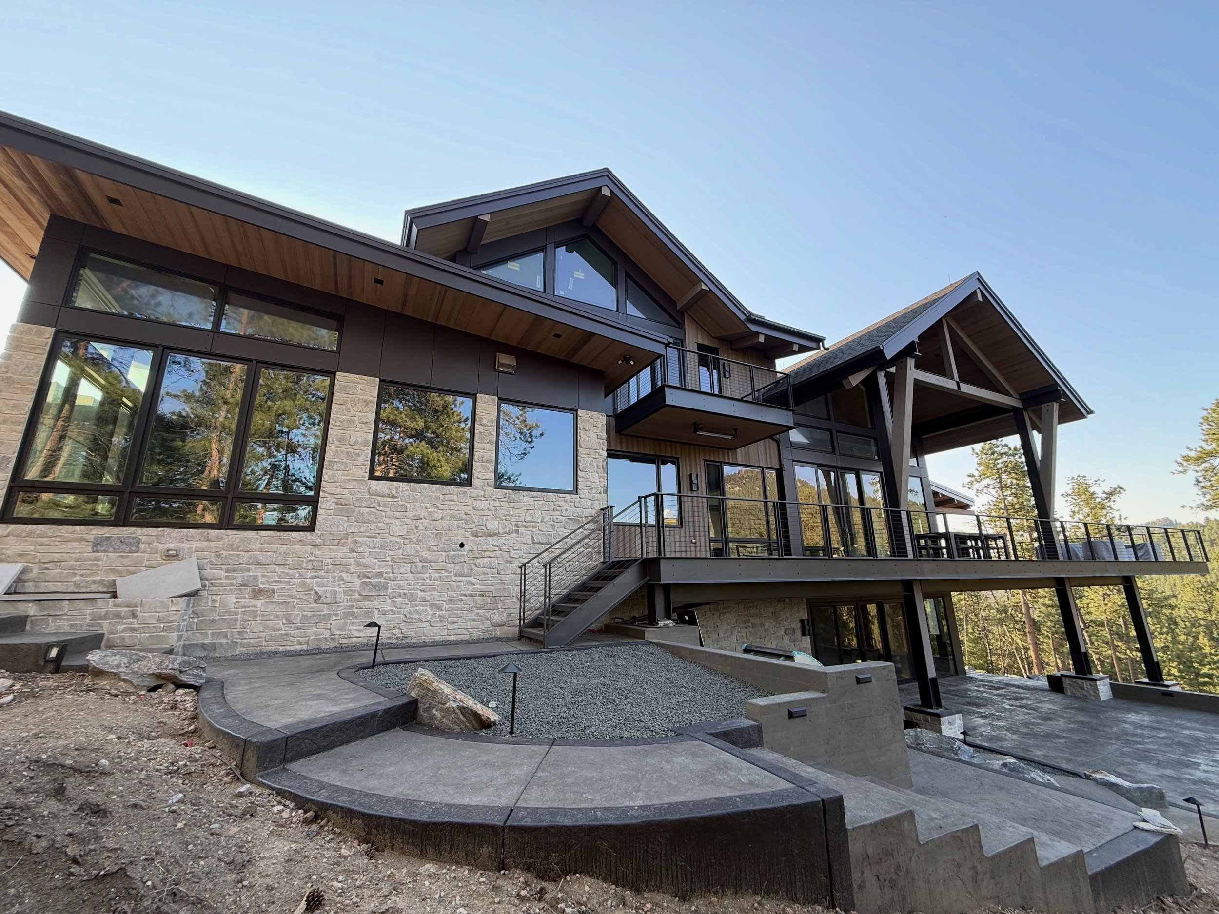Blue Sky Valley is almost finished! The pictures don&rsquo;t do justice!! We all had fun with this one. Such a great challenge!!! #luxurydesign #architecture #mountainlife #best