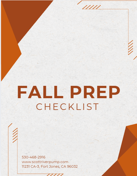 Fall Prep Checklist