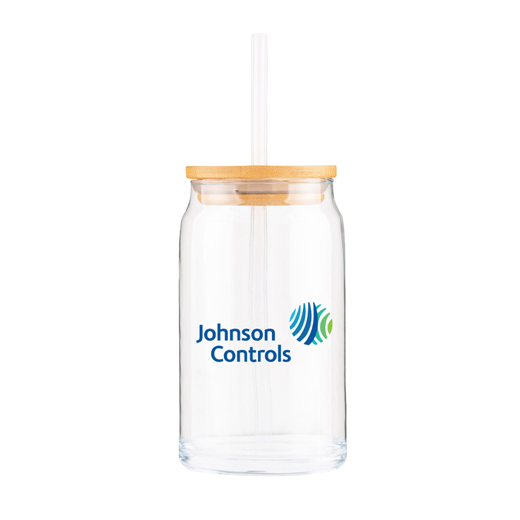 16oz Bamboo Glass