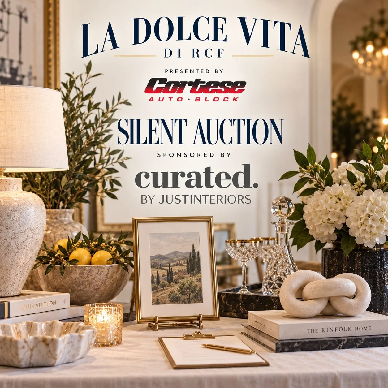 If we could put the entire curated. store in our silent auction, we would. Trust us. 😏

Unfortunately, Justin has a business to run&hellip; so you&rsquo;ll have to visit curated. by JUSTINTERIORS in person for the rest. 😂

BUT he did let us get our
