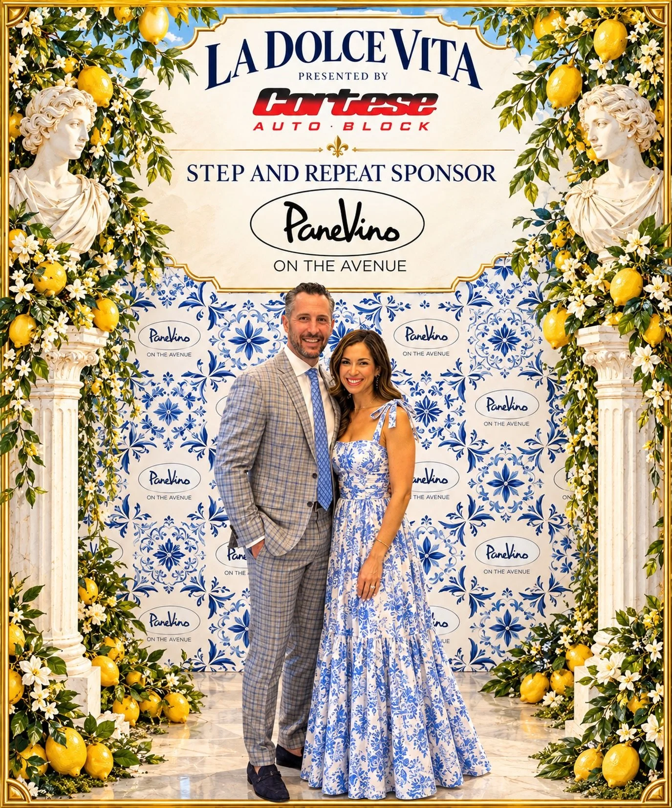 Two days. 🍋

If this is just the backdrop&hellip; you already know what kind of night we&rsquo;re about to have.

La Dolce Vita is almost here. 🇮🇹✨

Big thank you to Pane Vino on the Avenue for stepping in as our Step &amp; Repeat Sponsor and help