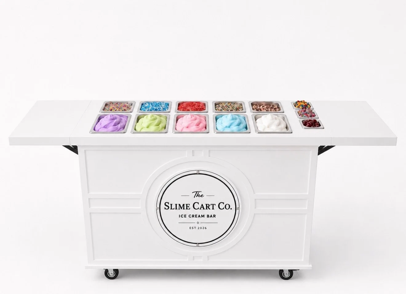 the slime cart with a white background