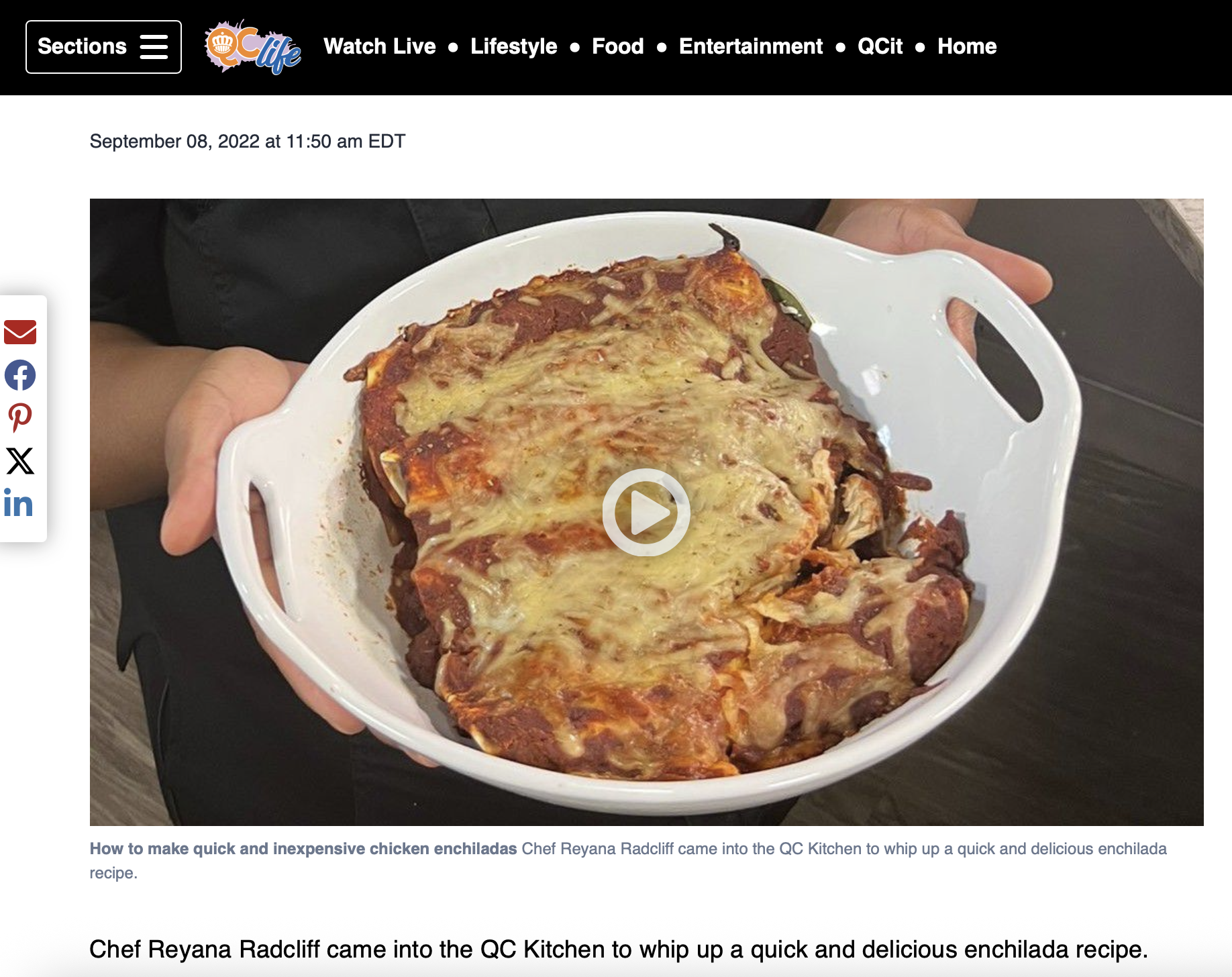 How to make quick and inexpensive chicken enchiladas