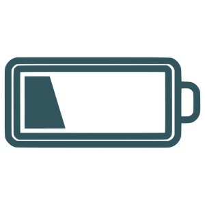 Burnout and exhaustion - an icon representing a depleted battery