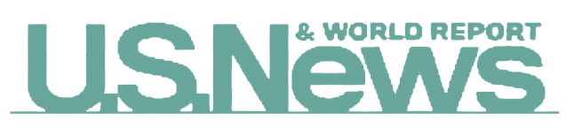 US News & World Report logo in teal color.