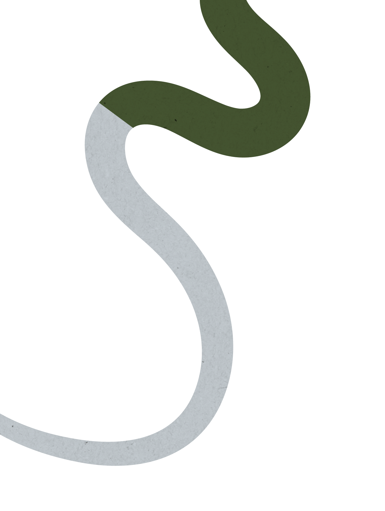 A minimalistic digital illustration featuring abstract shapes in green, black, grey, and white colors. The design appears modern with curved and flowing forms.