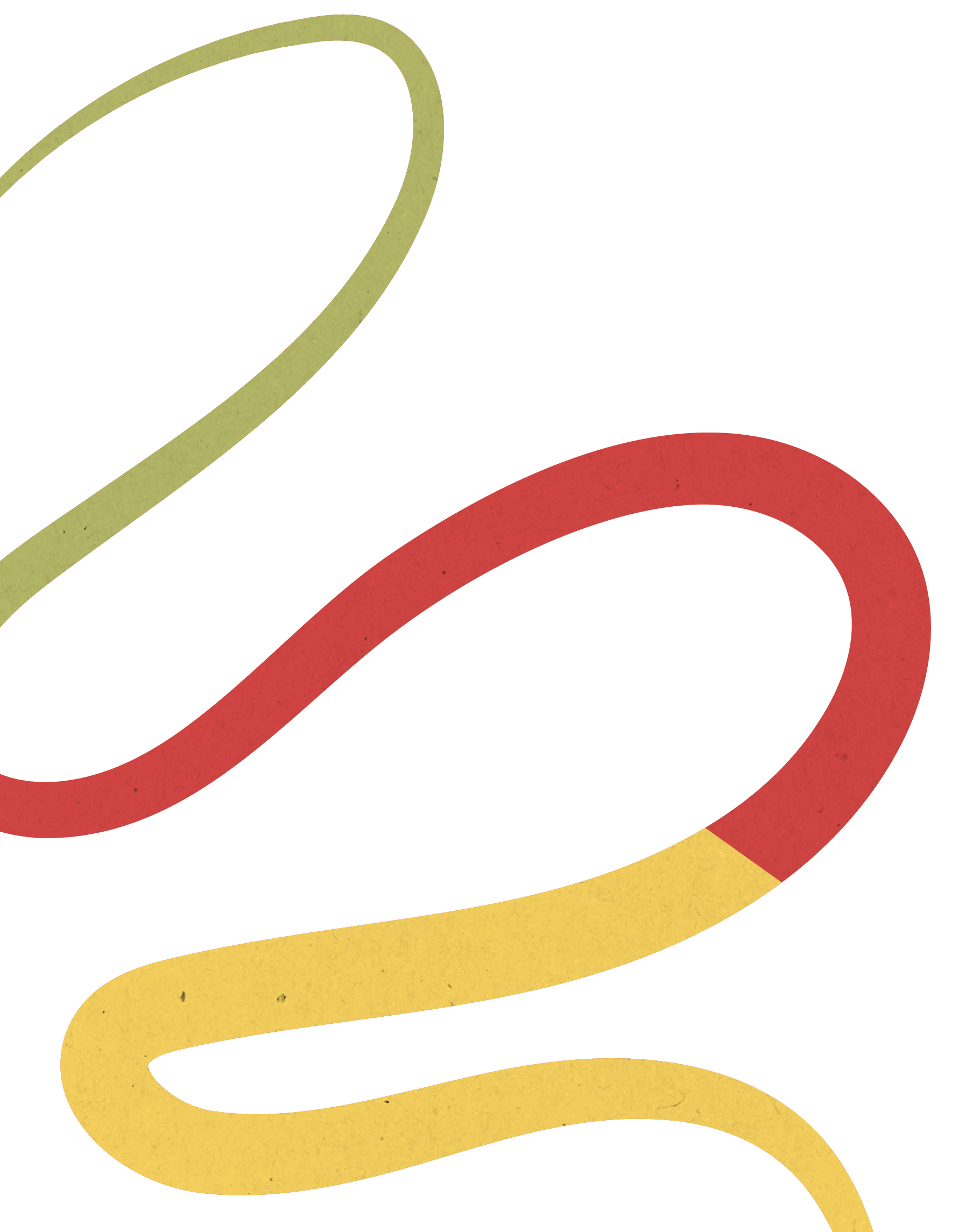 Colorful abstract infinity symbol with overlapping loops in shades of green, yellow, red, and purple.