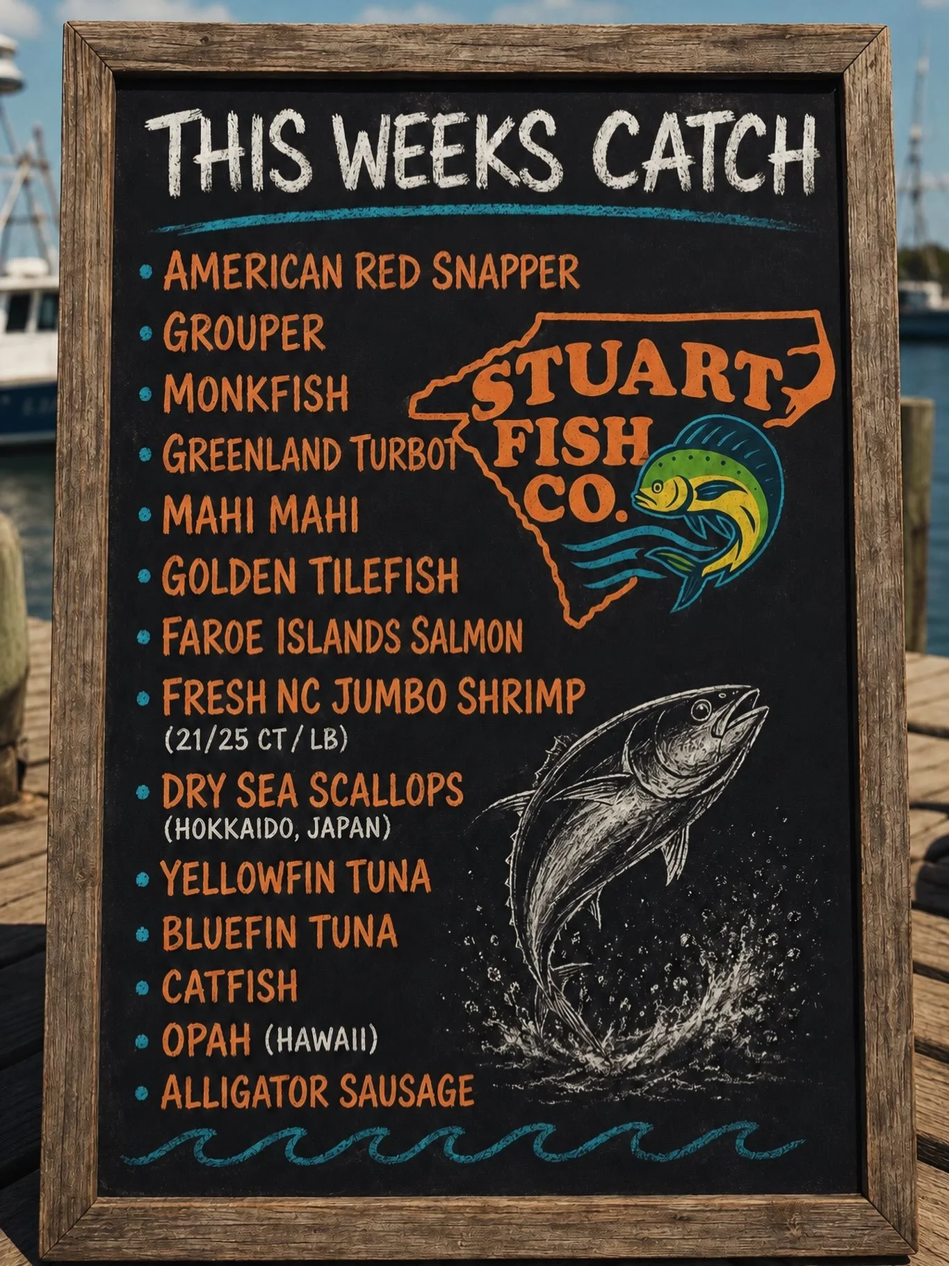 THIS WEEK&rsquo;S CATCH! We&rsquo;re so sorry to everyone who missed out last weekend after selling out in record time. With that said, we will be back and fully stocked for this Friday at @vineandbarrelsc ! Below are our planned hours for this weeke