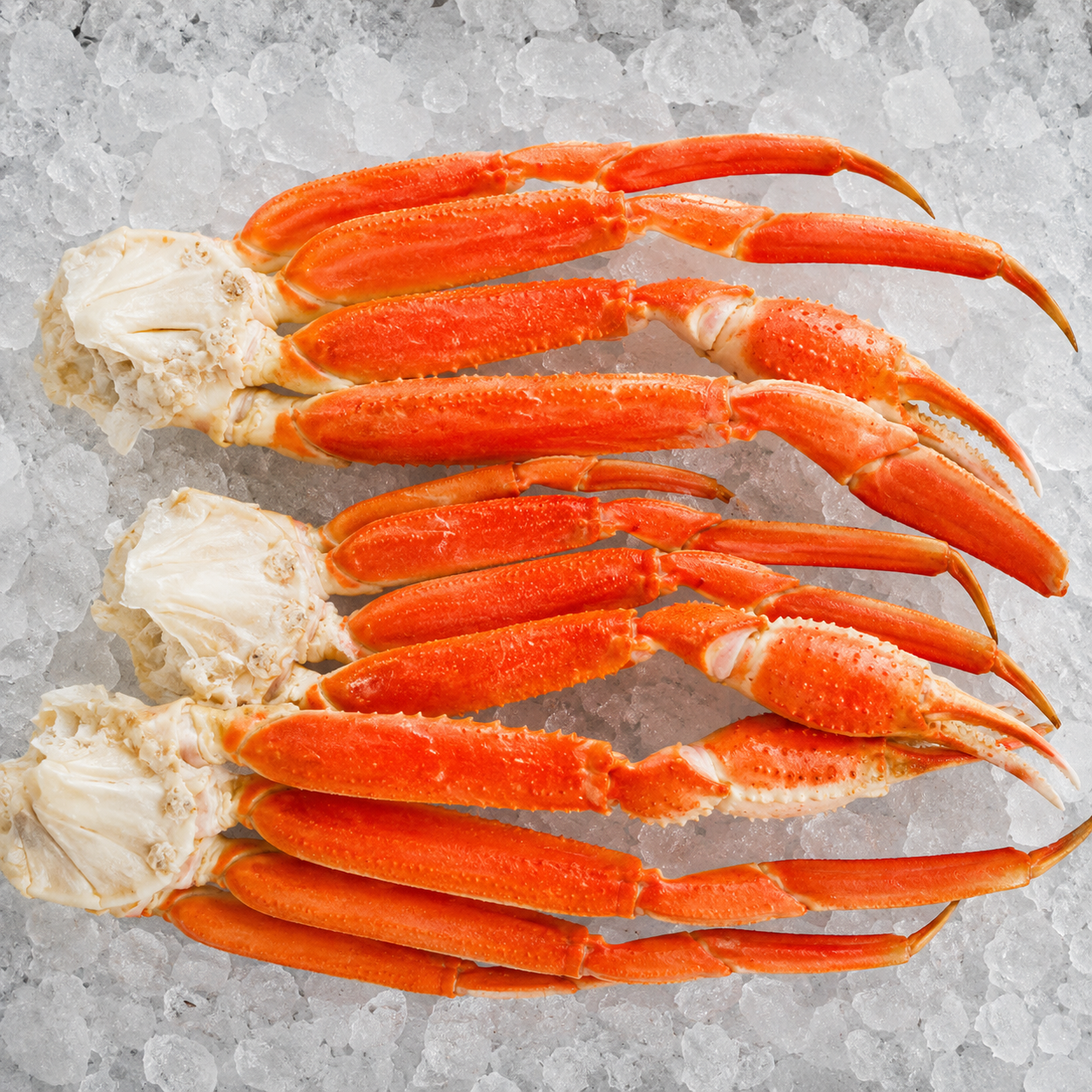 Jumbo Snow Crab Legs (12-14 oz Clusters) - $23.95 per cluster. These come pre-cooked and frozen, only need to be re-heated. 

Sourced from Barents Sea, Norway