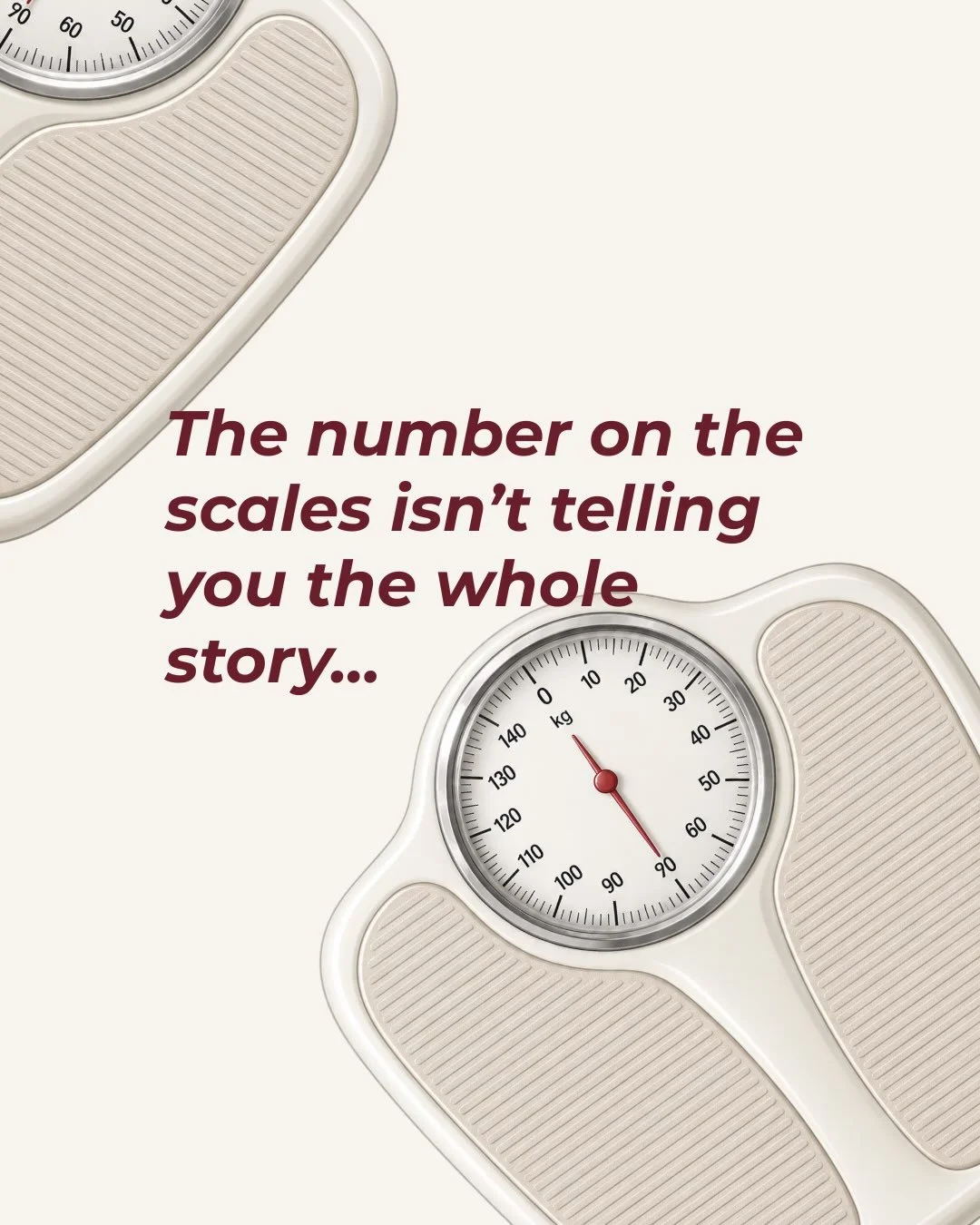 The scales are lying to you. 👀

Two people can weigh exactly the same&hellip; and look completely different.

Why?

Because a kilo of fat and a kilo of muscle take up very different amounts of space.

But this isn&rsquo;t just about how you LOOK.

A