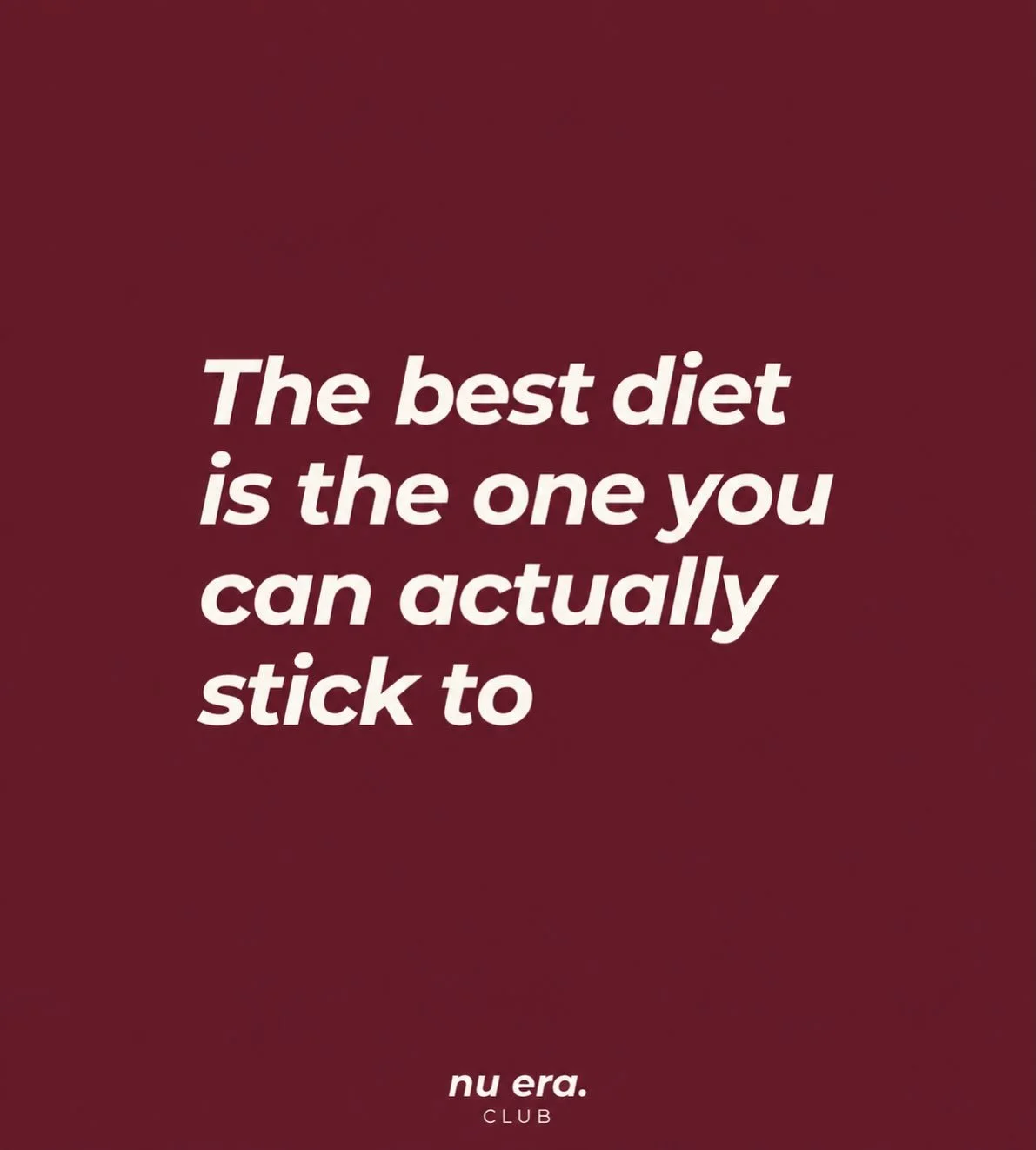 Maybe it&rsquo;s time we stopped trying to make our bodies smaller.

And started thinking about what we want our bodies to be capable of.

You don&rsquo;t need another diet that makes you miserable for six weeks.

You don&rsquo;t need to cut out ever