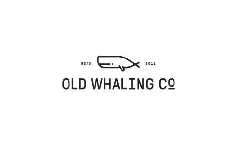 Logo of Old Whaling Co featuring a whale illustration.