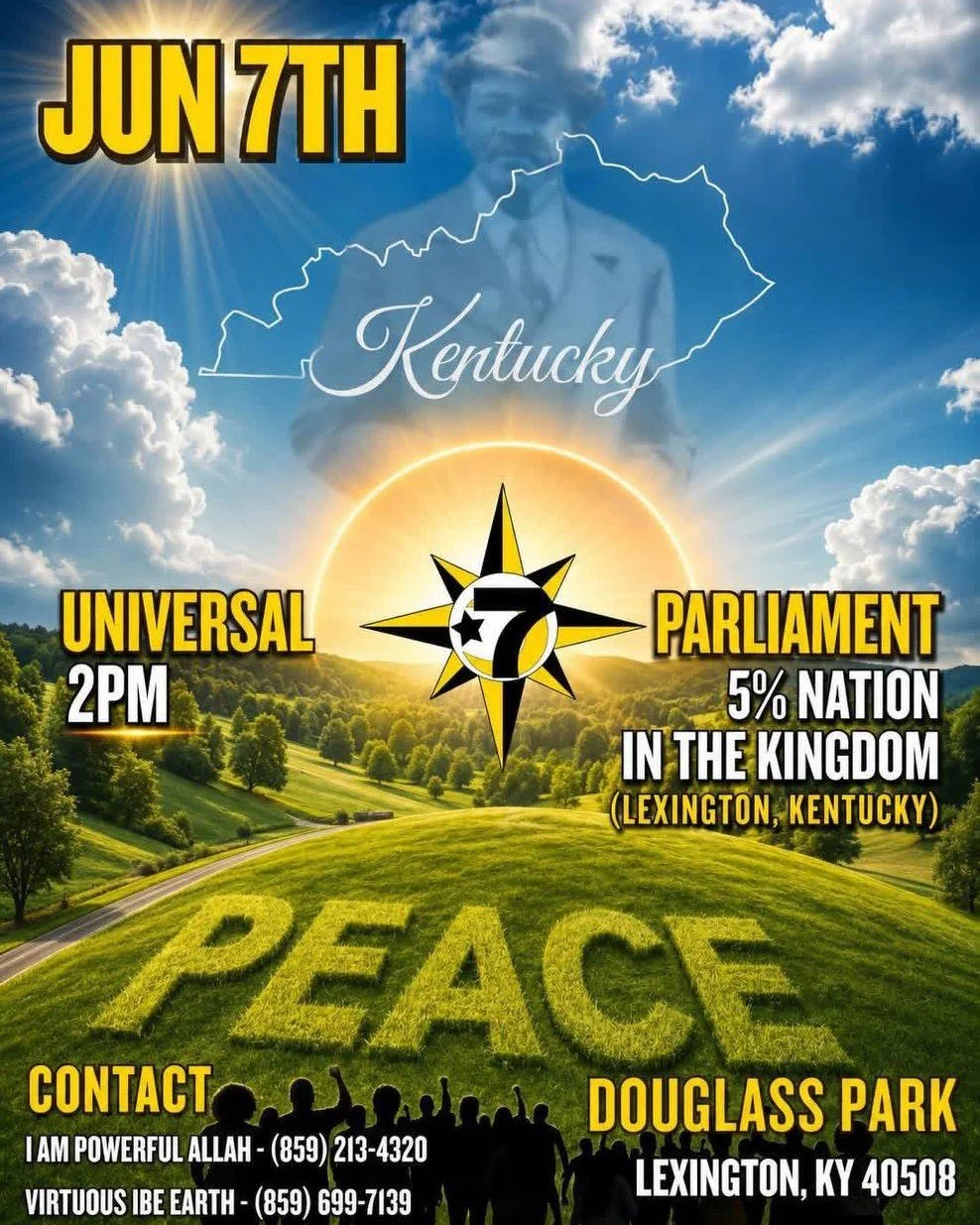 ☀️ KENTUCKY UNIVERSAL PARLIAMENT ALERT! ☀️

Kentucky family, if you&rsquo;re in or around Lexington, make sure you&rsquo;re in the kingdom for this Universal Parliament!  This is a space for the people to come together in peace, unity, and learn abou