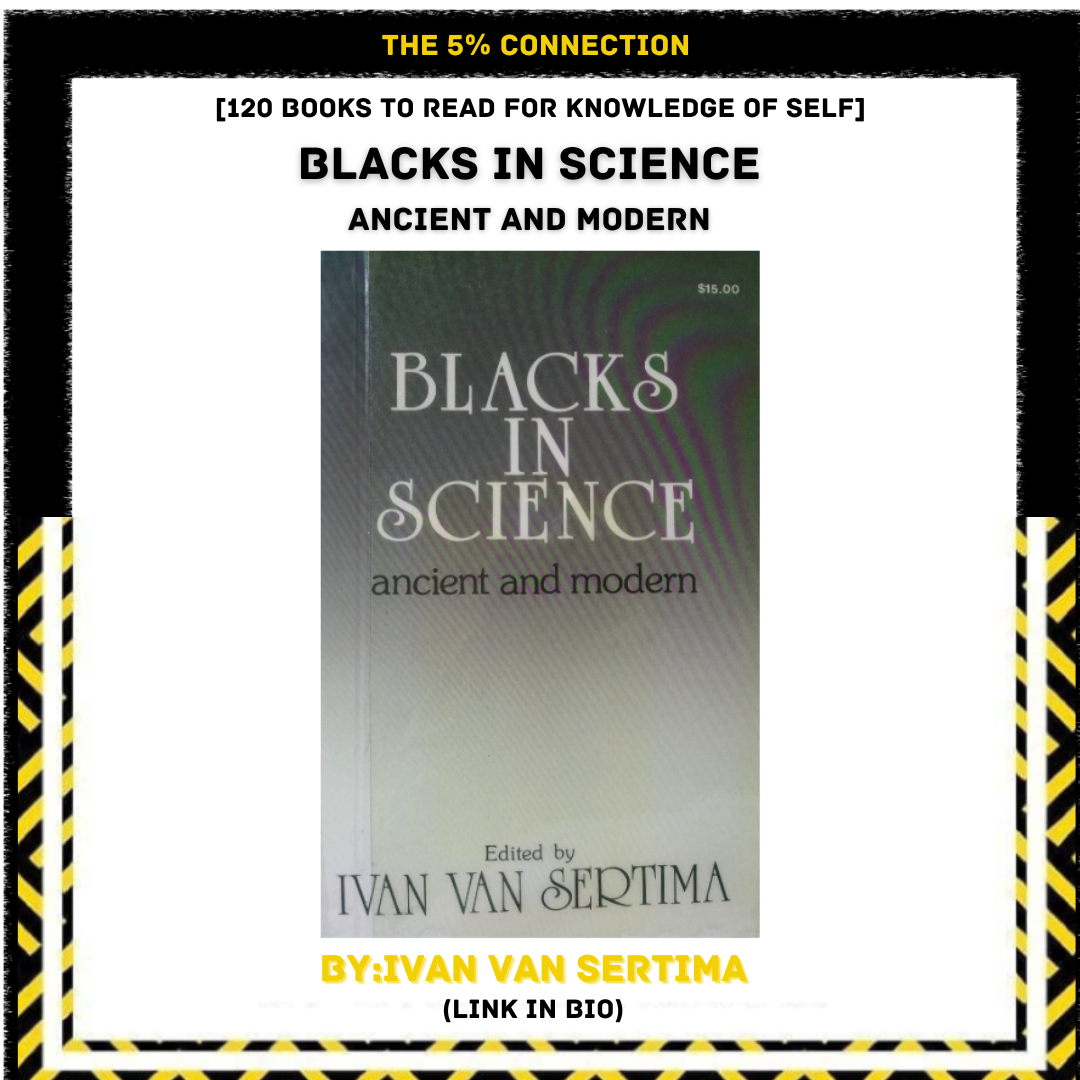 Book cover titled "Blacks in Science: Ancient and Modern," edited by Ivan Van Sertima, priced at $15.00.