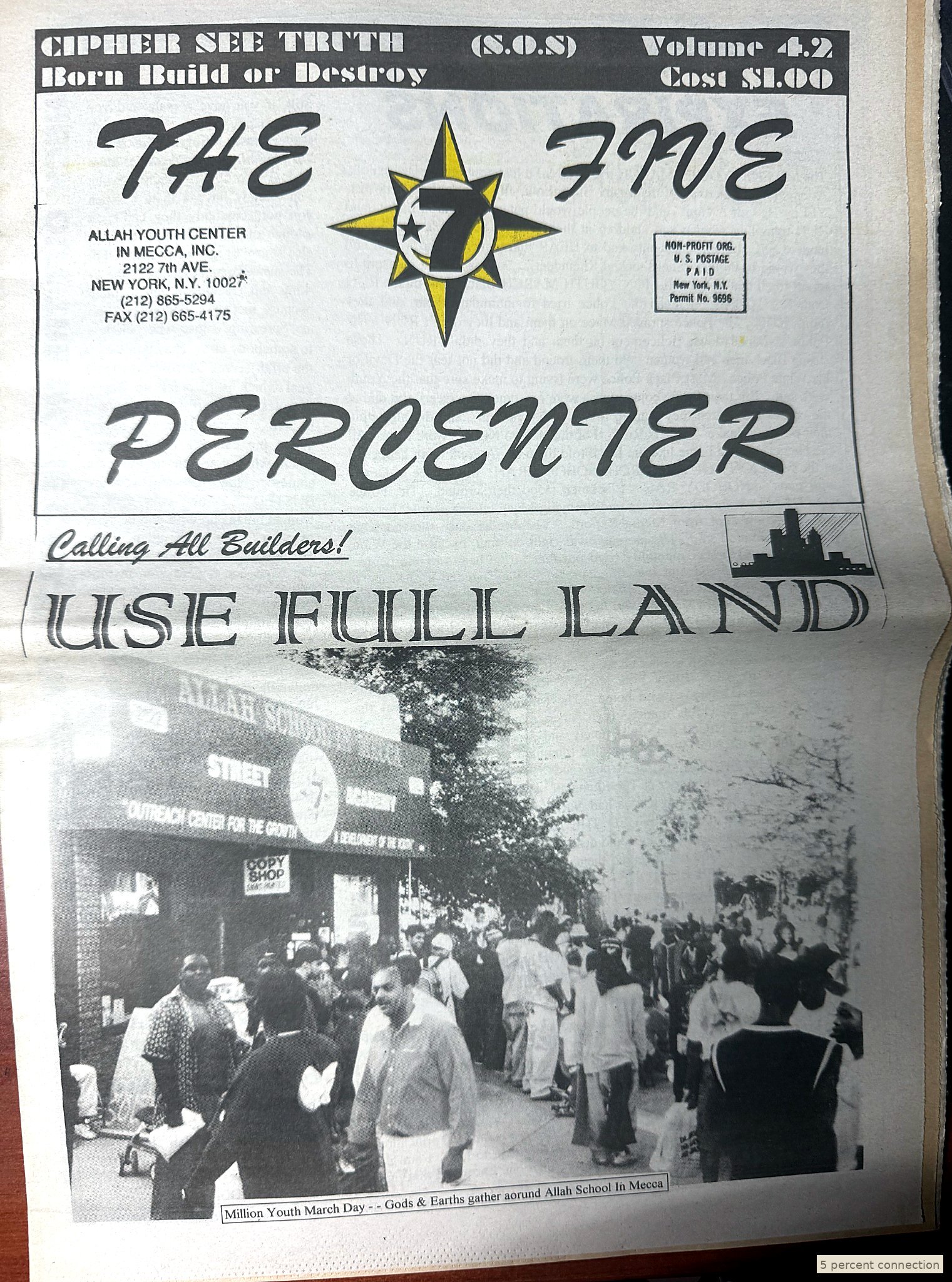 The Five Percenter Newspaper Vol 4.2 Oct 1998