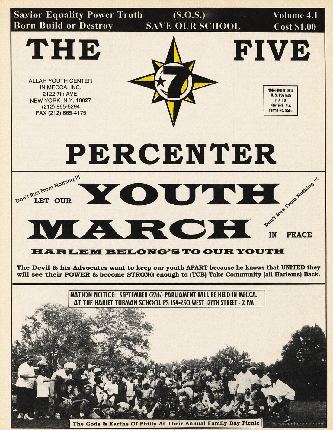 The Five Percenter Newspaper Vol 4.1 Sep 1998