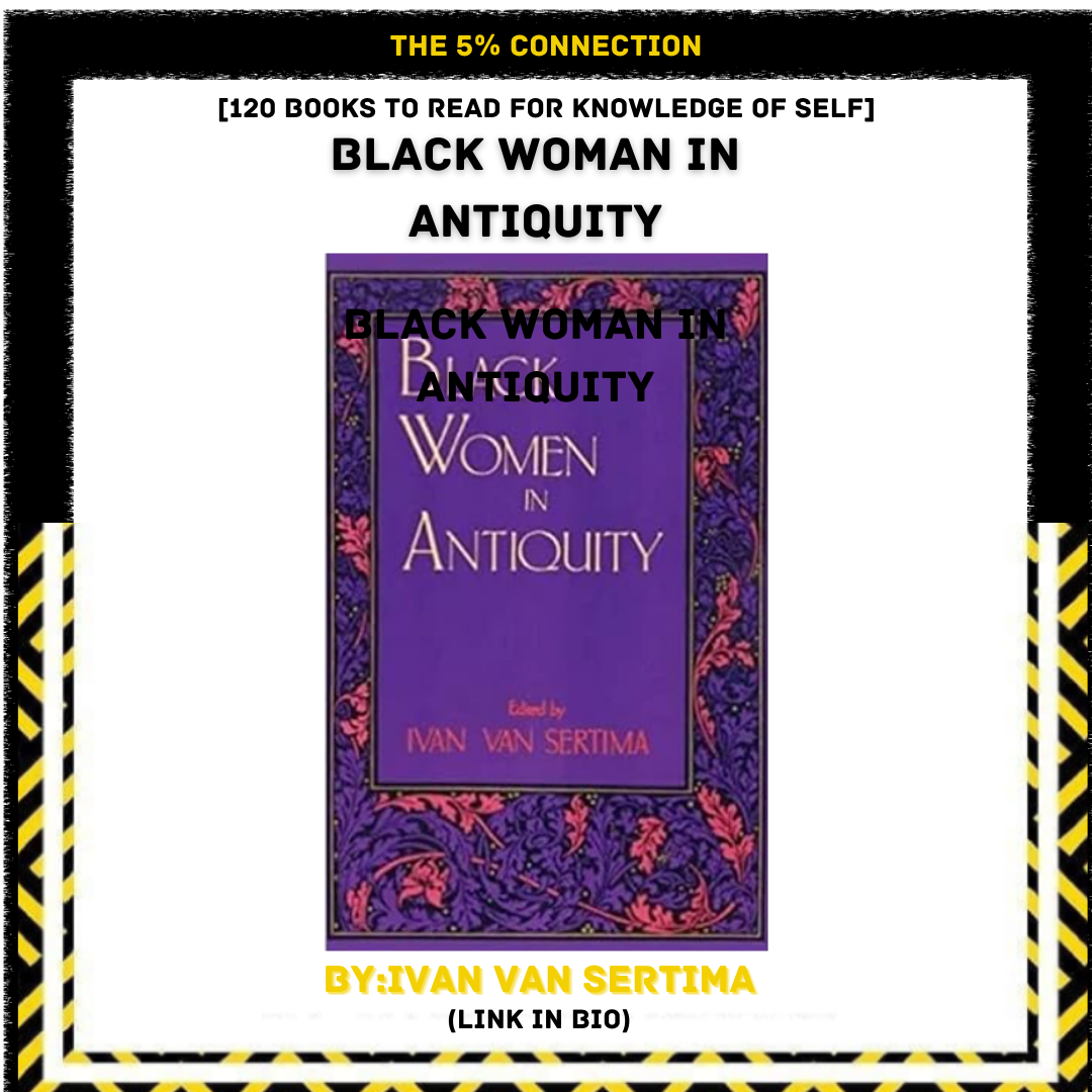 Cover of a book titled "Women in Antiquity" edited by Ivan Van Sertima, with a purple and pink floral border.