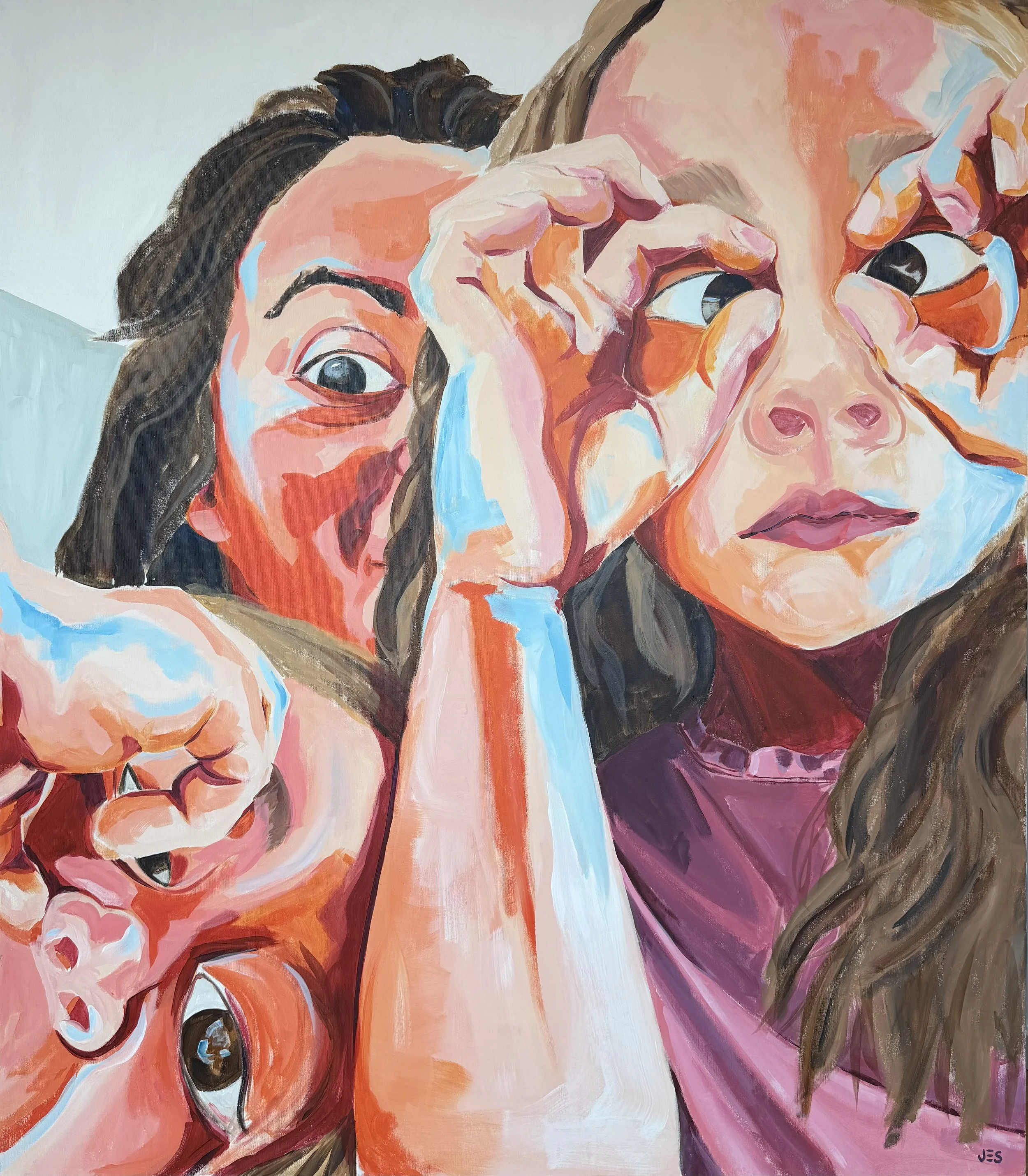 Who Do You See? // 140 x 160 cm // acrylic on canvas