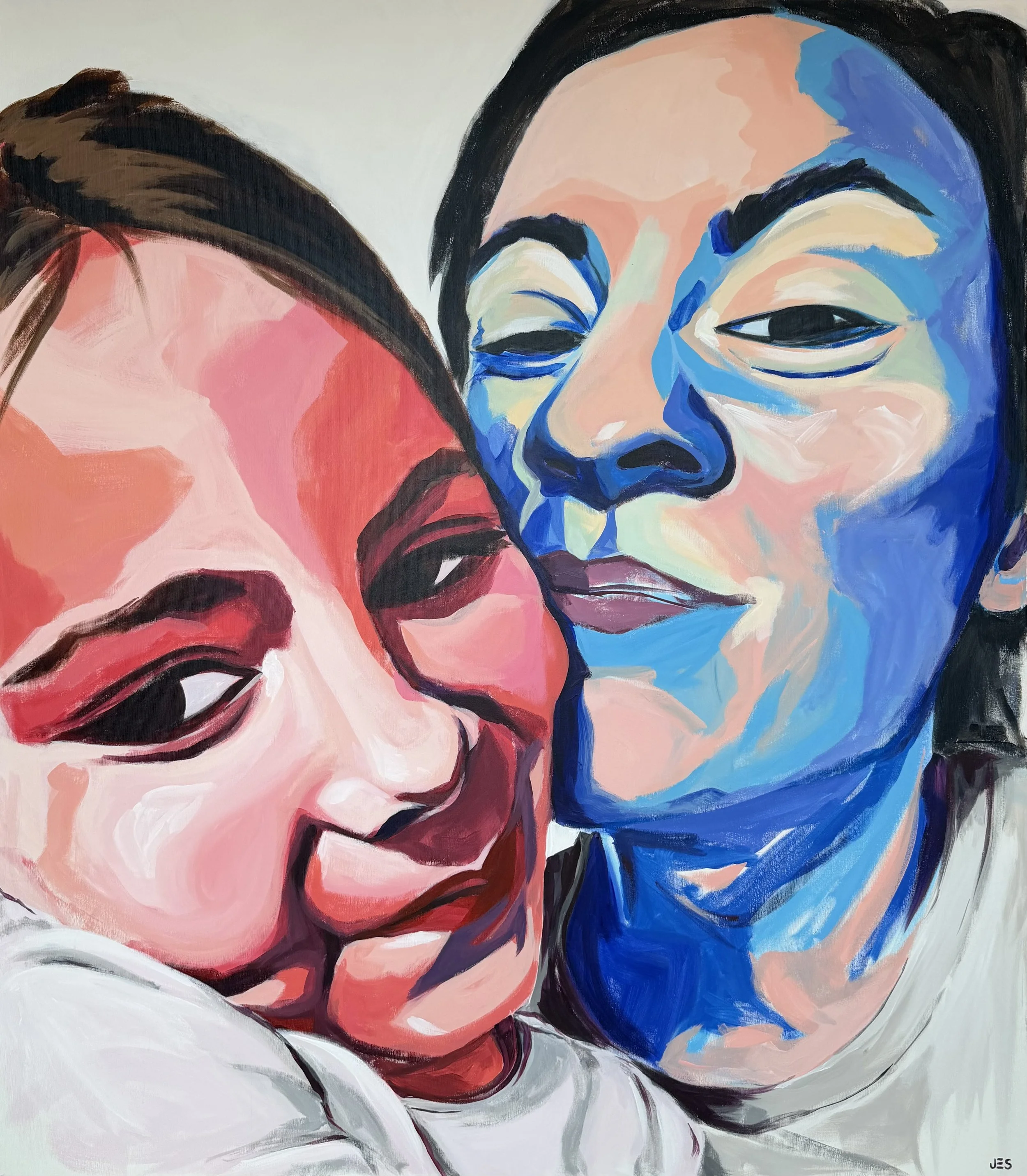 Self Portrait with Stella // 140 x 160 cm // acrylic on canvas