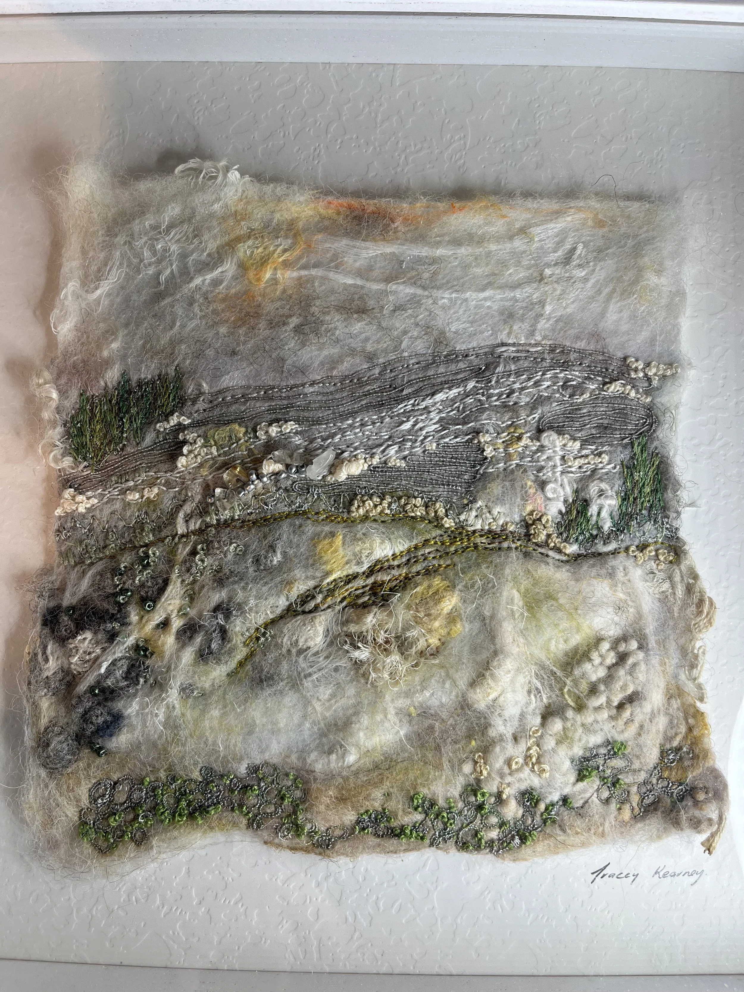 Handcrafted Landscape Textile Art