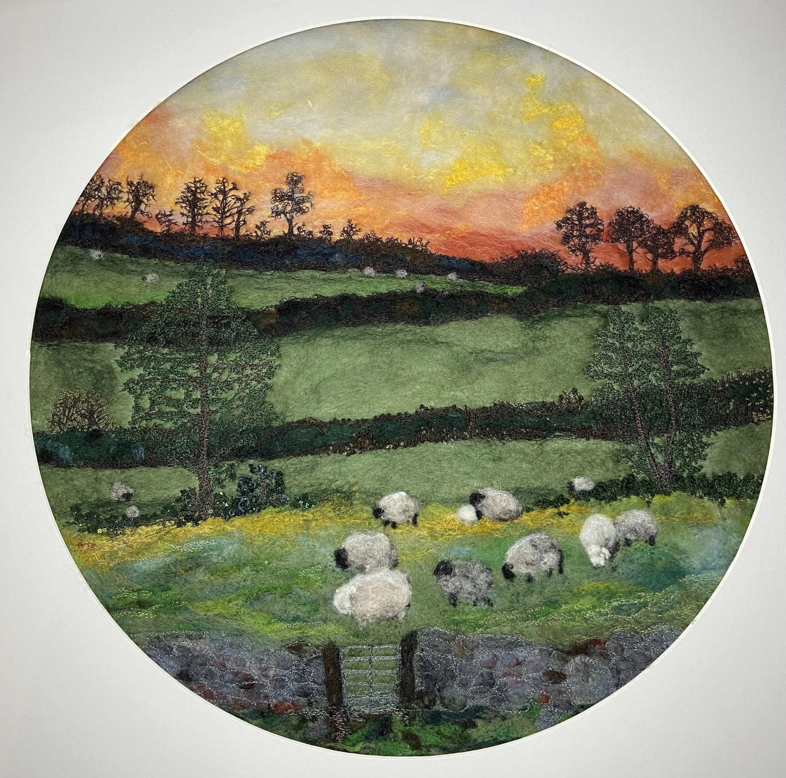 Sunrise Fields,
Mixed Media,
59 x 59 cm
