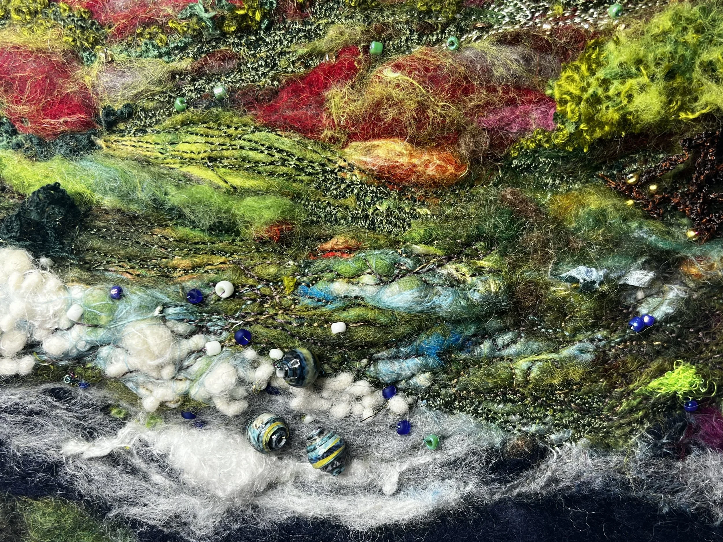 Vibrant Felt Countryside Art