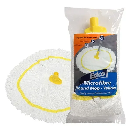 Edco Mircofibre Round Mop - Yellow