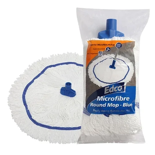 Edco Mircofibre Round Mop - Blue