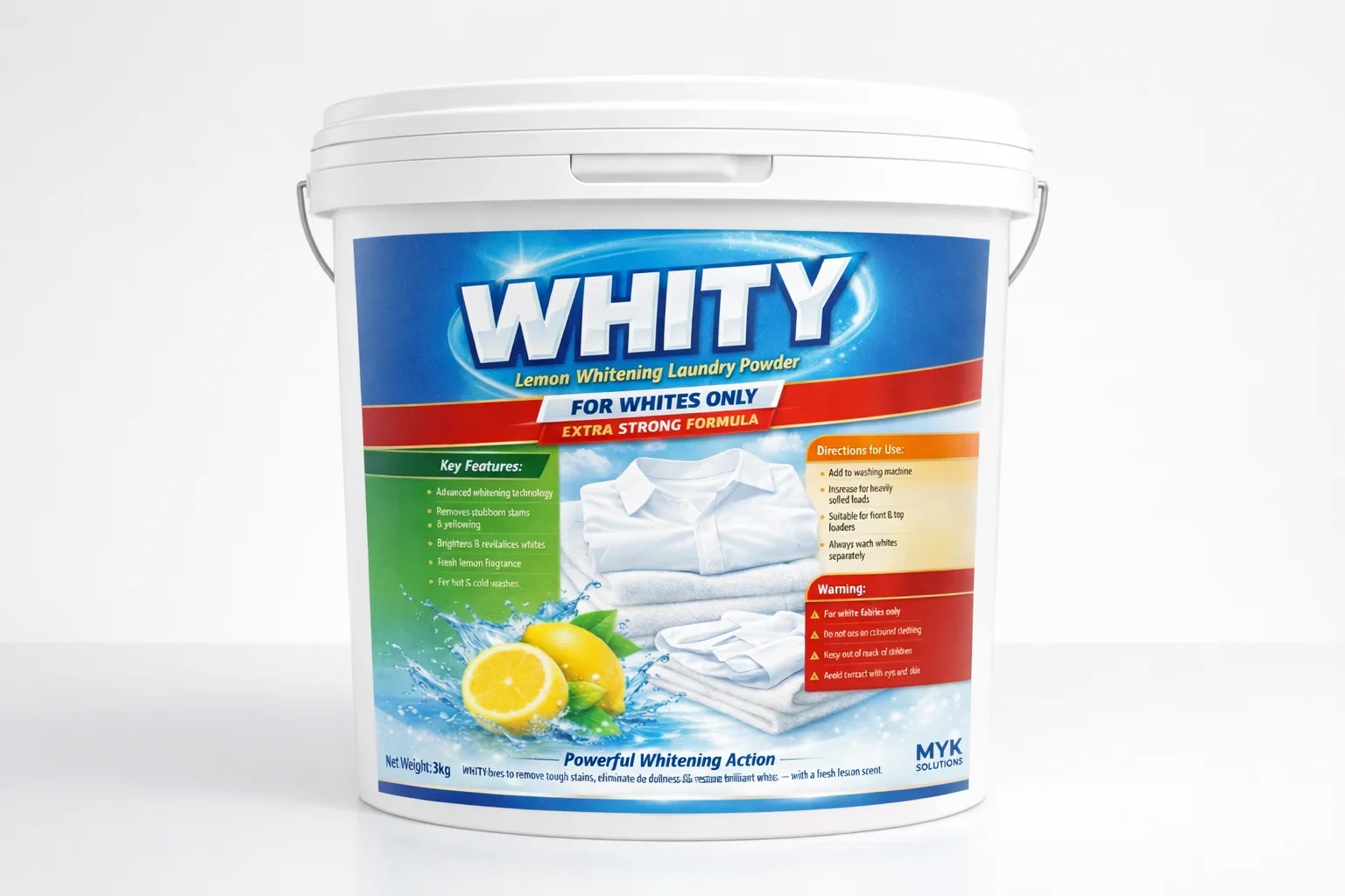 Whity 3kg - Whitening Laundry Powder Citrus