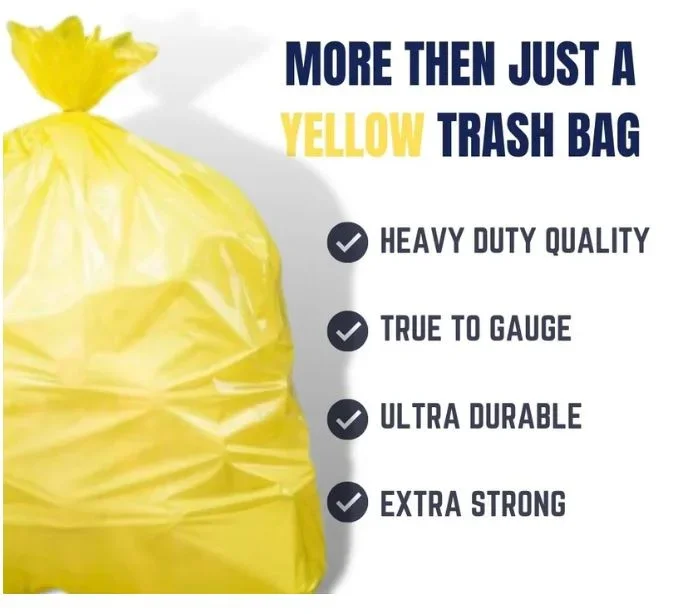 Garbage bags 240L Yellow x 50pc/pack
