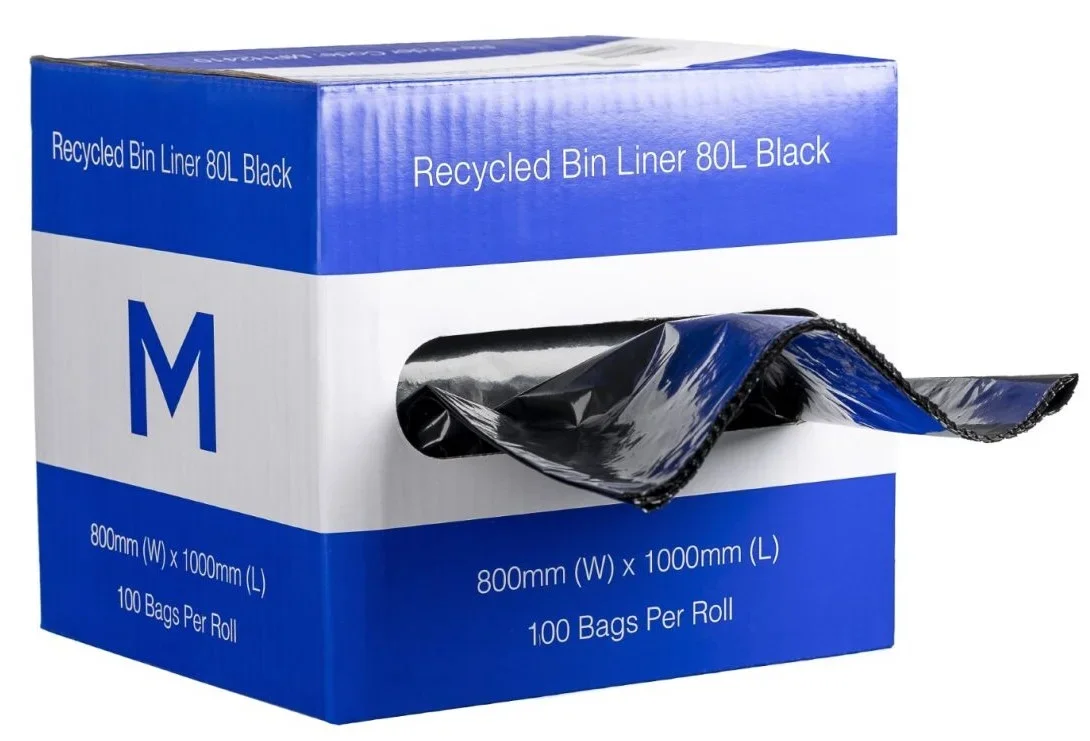 Recycled Bin Liner 80L - 100pc/Roll