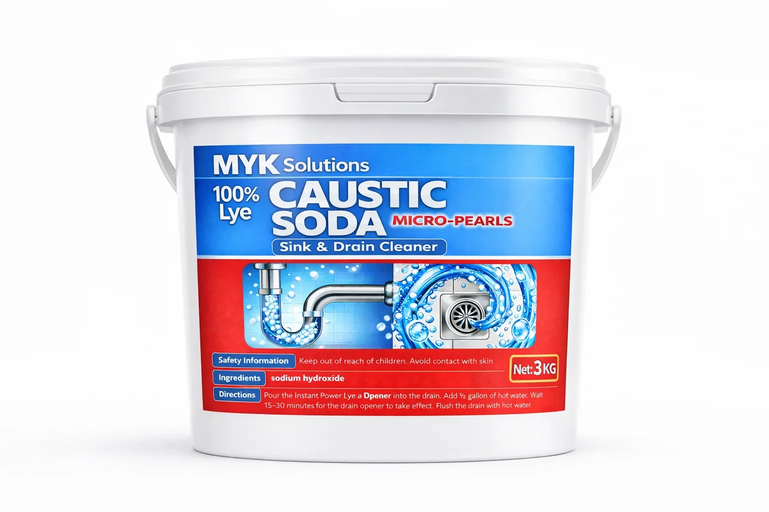 MYK Solutins Caustic Soda Micro-Pearls 3g
